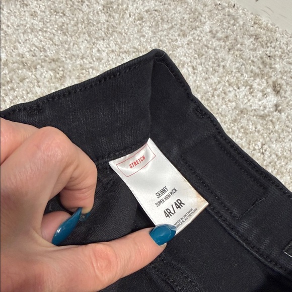 Express Men's Dark Black Skinny Jeans - Picture 2 of 3